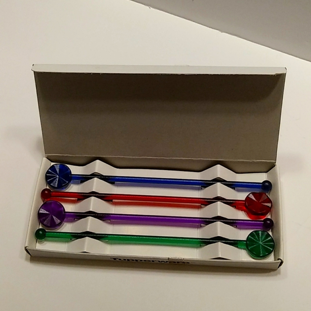 Tupperware Sheerly Elegant swizzle sticks